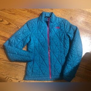 The North Face Women’s Dark Turquoise/Pink Jacket Sz XS/TP